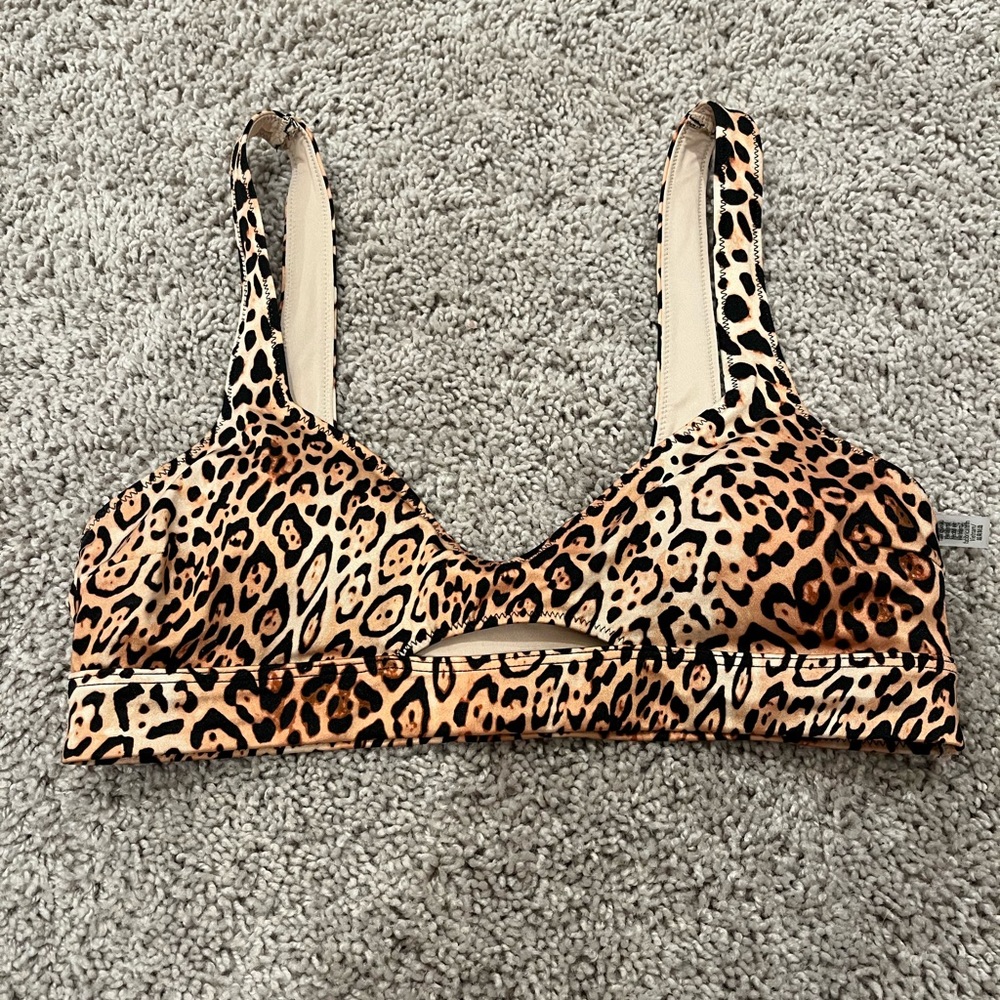 Never worn VS Cheetah bathing suit top